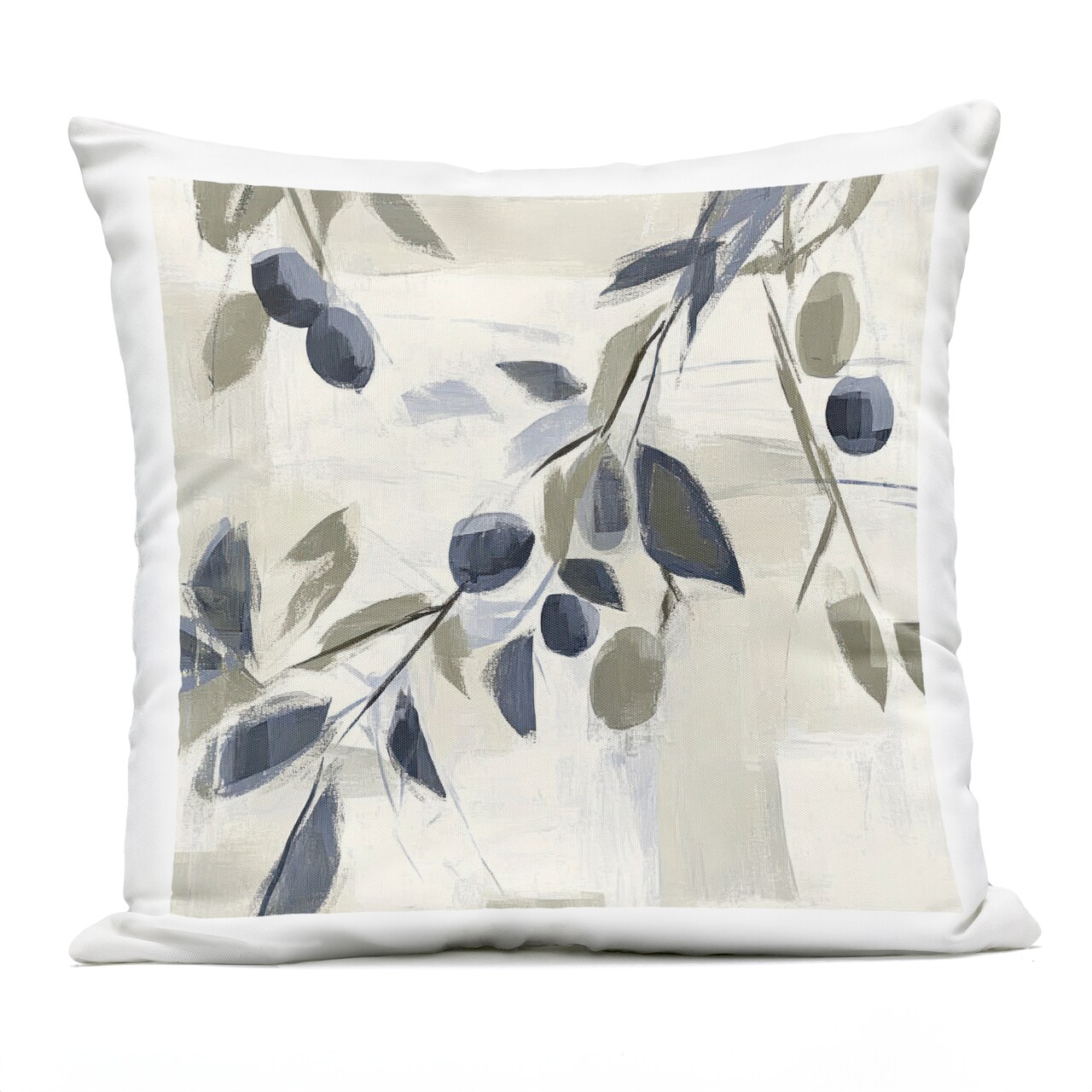 Stupell Industries Soft Mediterranean Greenery Outdoor Pillow, 18 x 7 x 18